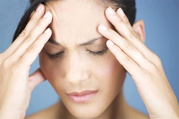 Headaches with cervical osteochondrosis
